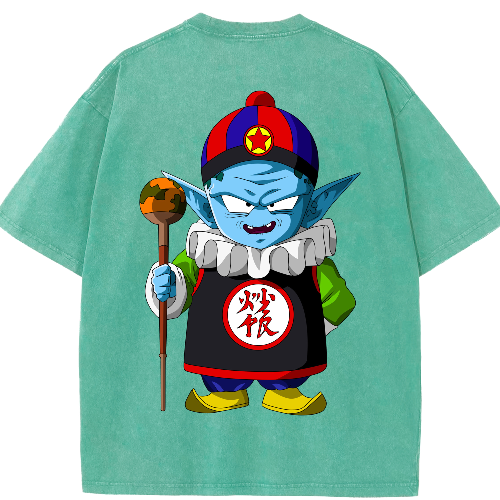 （画像用） ドラゴンボール DRAGON BALL 綿100% ヴィンテージ風 半袖Tシャツ（背面プリント）